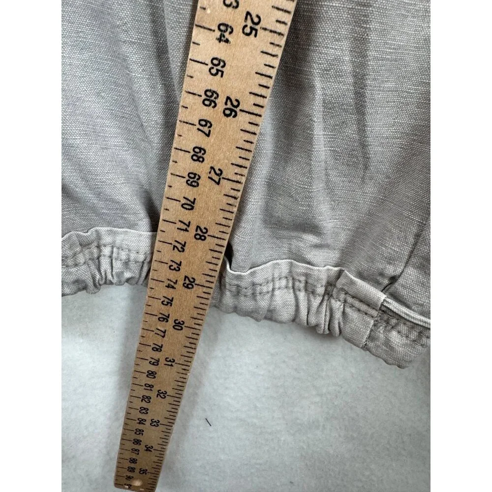 Zara LOW WAIST LOOSE JEANS linen‎ blend Collection baggy 90s grey sz L